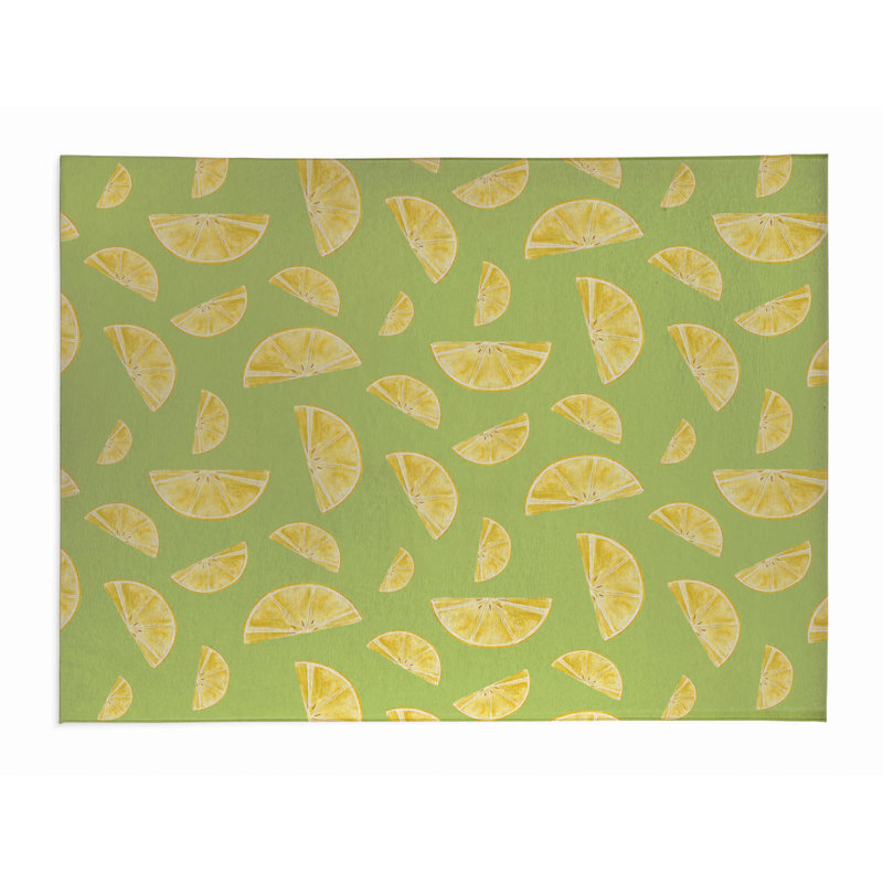 Tapis d'été Summer Lemon, Rectangle 5 pi x 7 pi