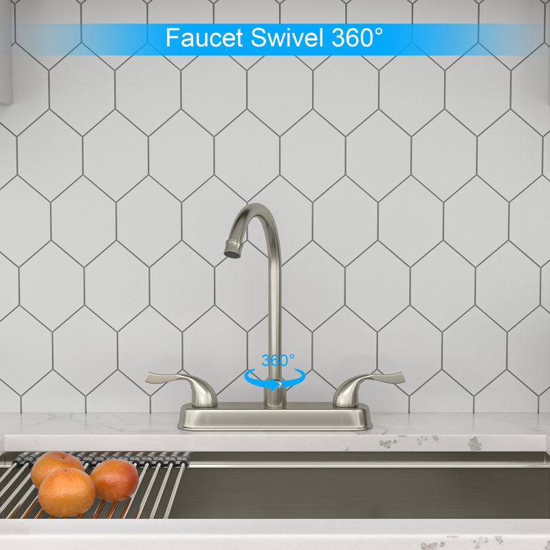 Beslend Kitchen Faucet, Brushed Nickel