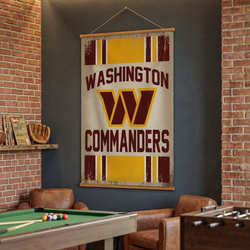 Tapisserie murale 36 "x 54" Washington Commanders, Commanders de Washington