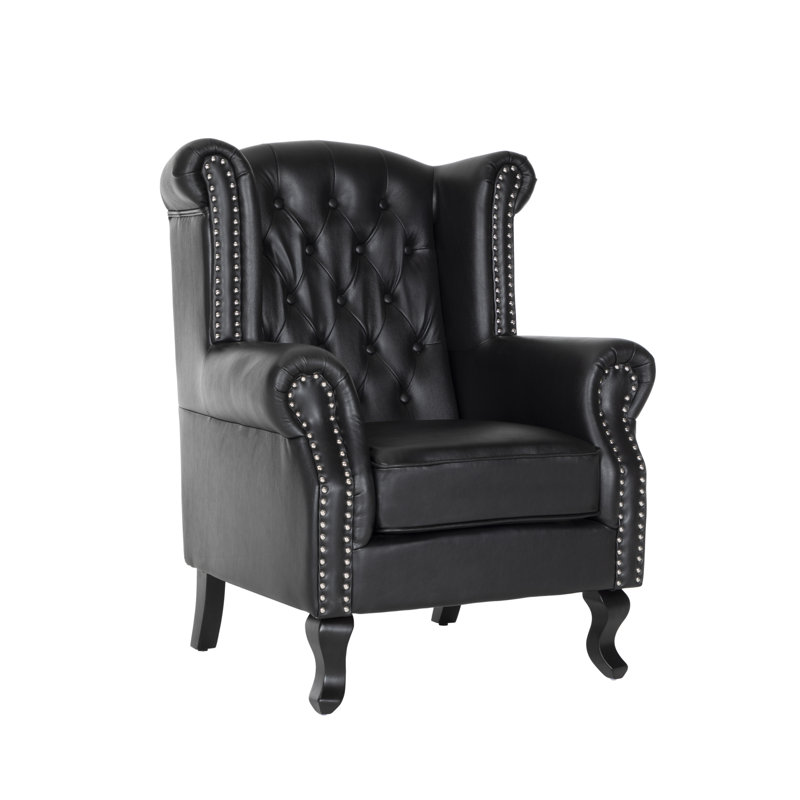 Panavista Wingback Chair, Black