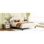 Grand lit plateforme tapissier beige avec tête de lit en velours-1147112917-1147112918