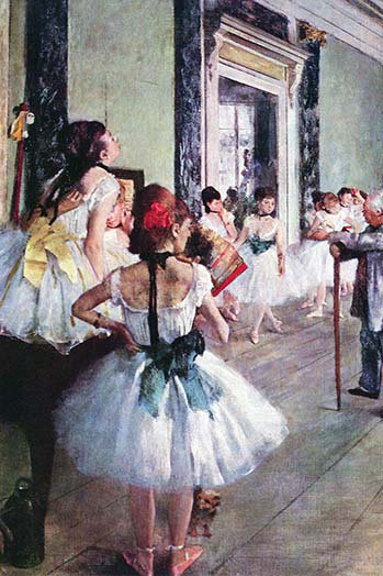 « the danse class » par edward degas, reproduction d’art, H 66 po x l 44 po