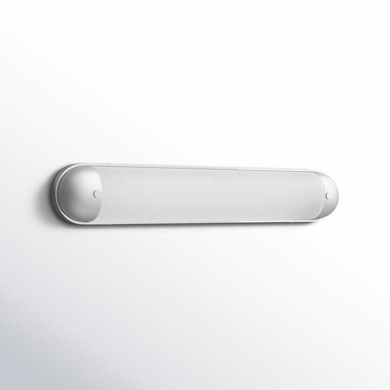 Miraval Single Colorful Dimmable LED Bath Bar, Polished Chrome