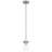 Lily 1 Light Pendant - Brushed Steel Finish-979061928