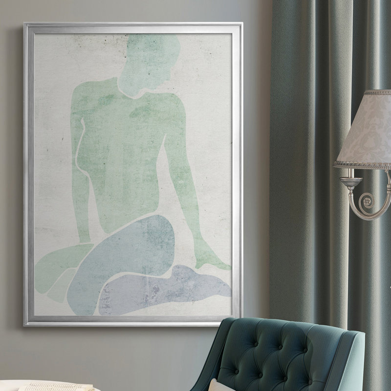 Stretching III - reproduction d'art sur toile, Argent, H 42,5 po x l 30,5 po x P 1 po
