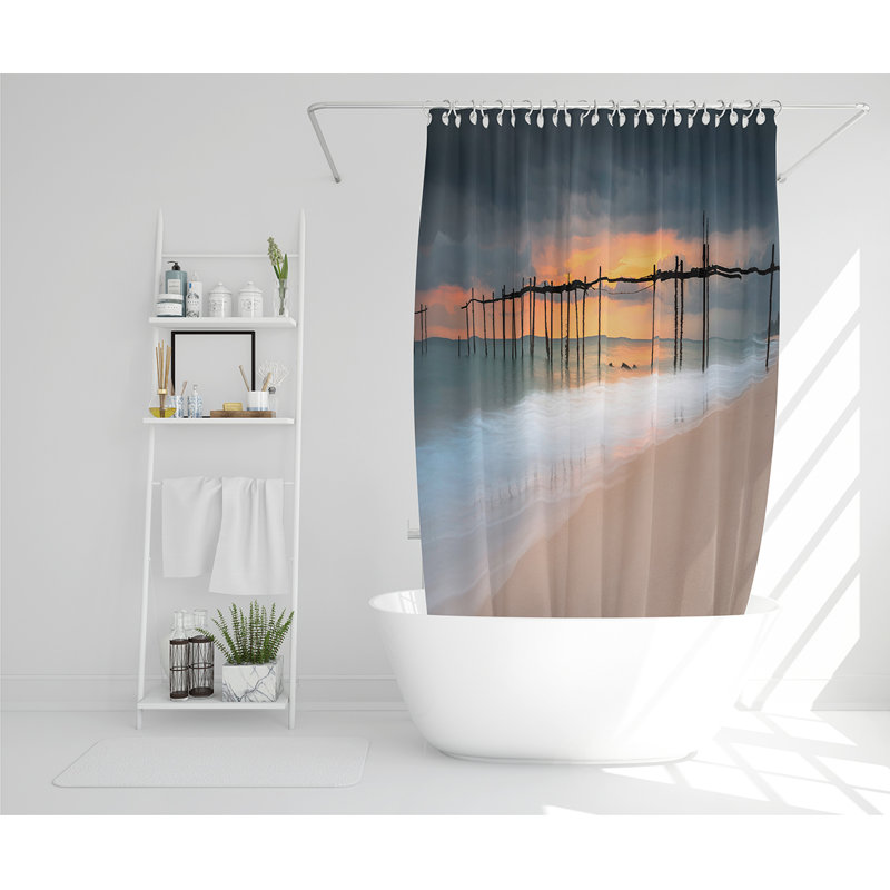 Ellani 13 Piece Polyester Shower Curtain Set