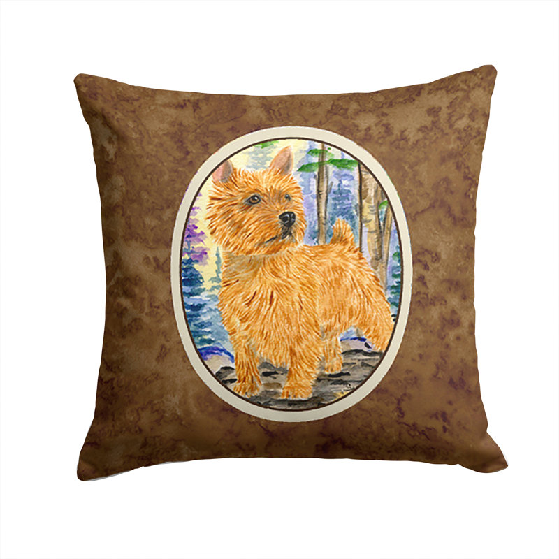 Coussin décoratif intérieur/extérieur norwich terrier