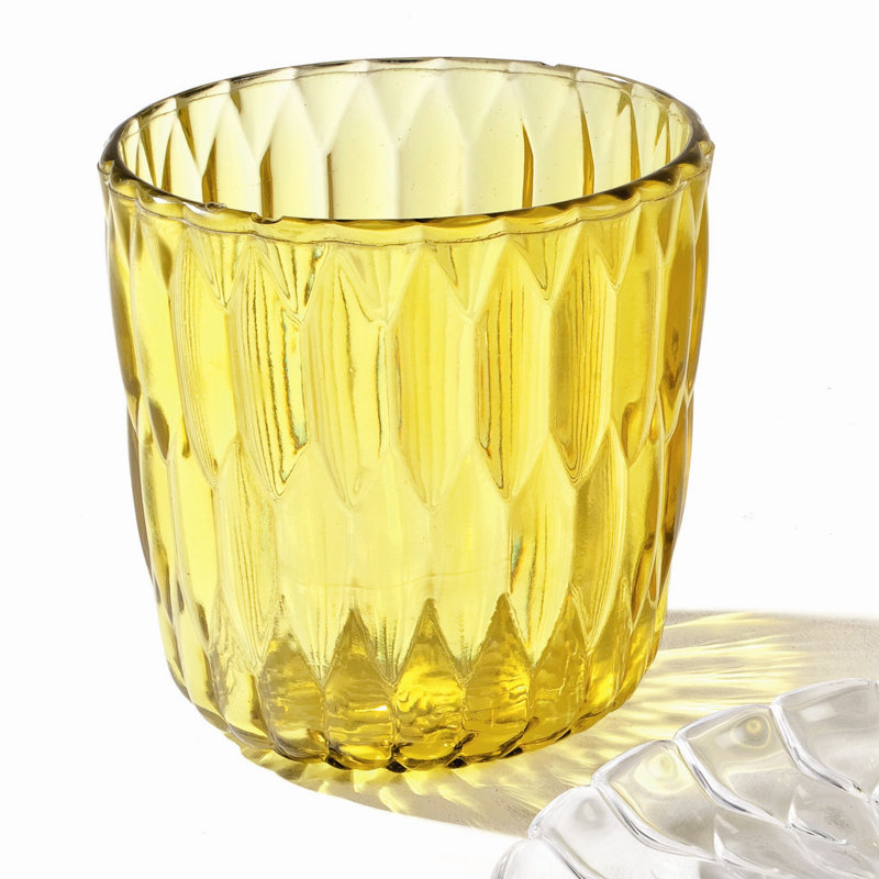 Vase de table Jelly, Jaune transparent