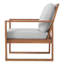 Chaise de patio avec coussins Grafton