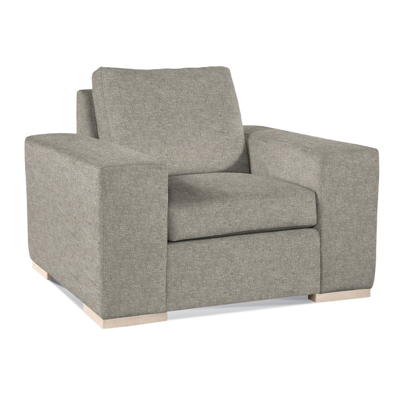 Memphis Armchair, Basic Gray; 0317-83, Honey