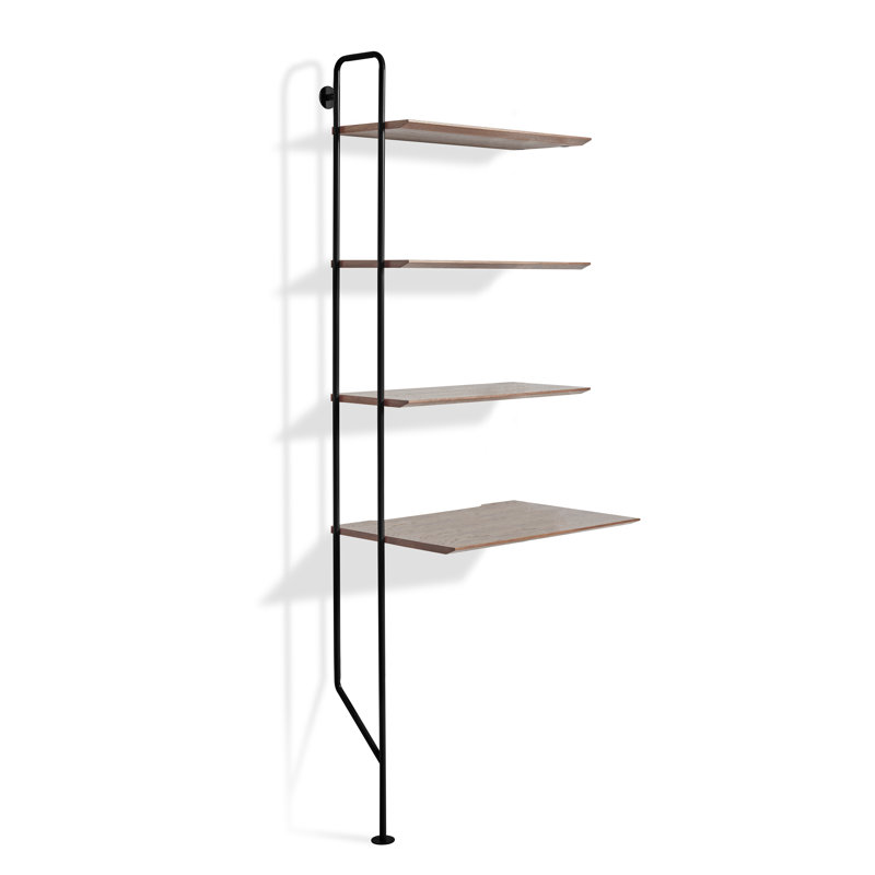 Hitch Ladder Desk, Black, Walnut