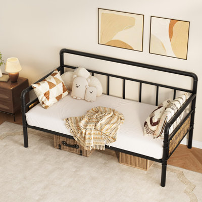 Twin Size Metal Daybed Frame, Heavy-Duty Steel Daybed by Williston Forge