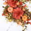 Couronne de citrouille 24 po avec dahlia