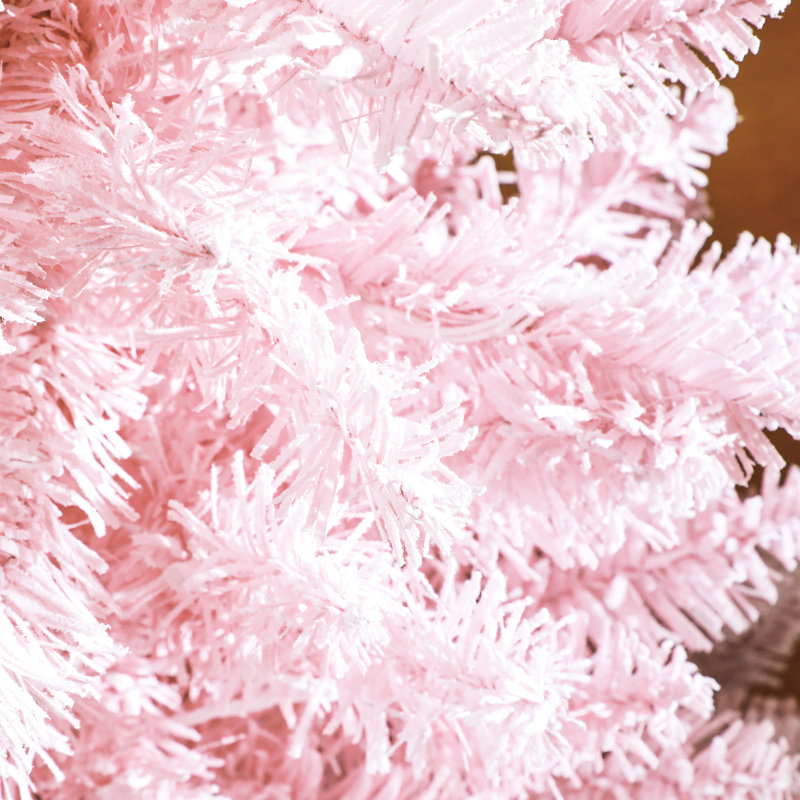 160 sapins de Noël avec 160 lumières DEL blanches chaudes et 294 pointes enneigées, H 59,1 po et h 59,1 po