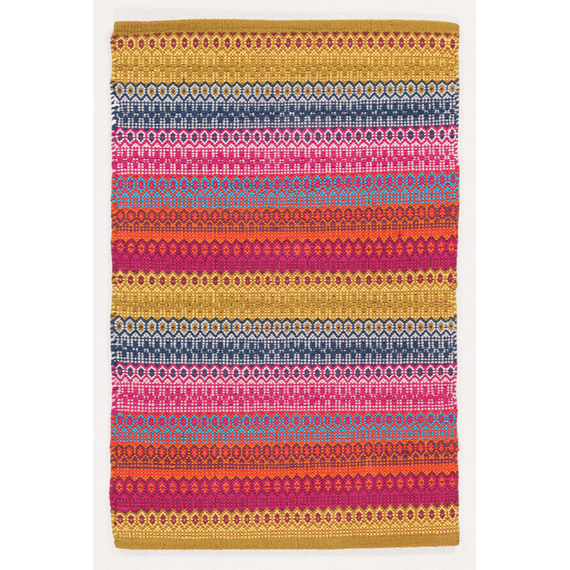 Rectangle Geometric Flatweave Dhurrie Set, Rectangle 80 x 150cm