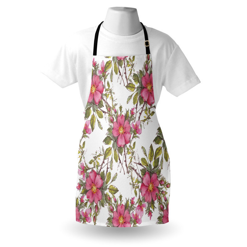 East Urban Home tablier de fleurs unisexe