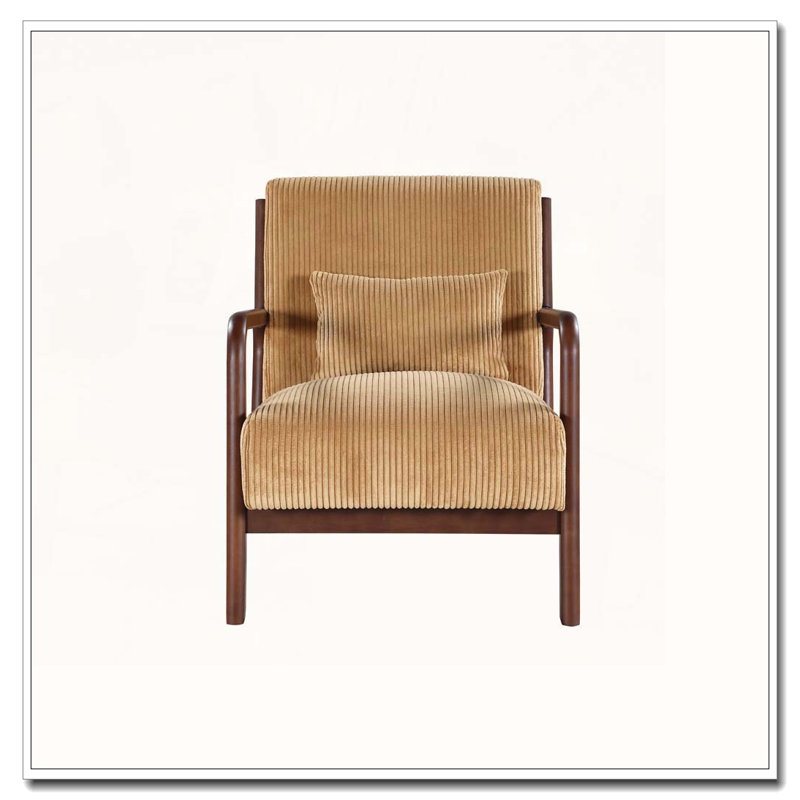 Chaise longue en bois, Jaune