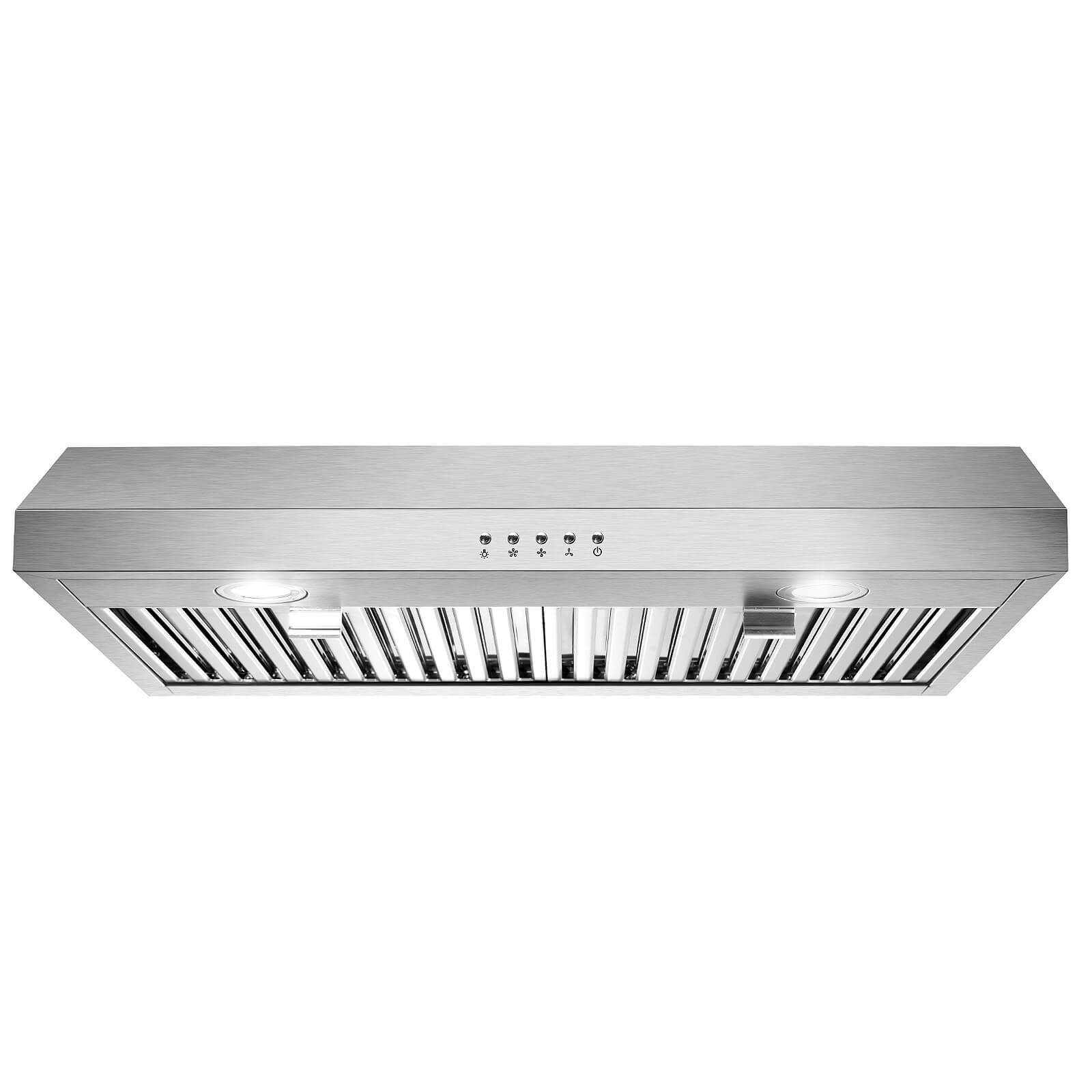 SNDOAS Under Cabinet Range Hood 30 450 Cubic Feet Per Minute   Sndoas Under Cabinet Range Hood 30 450 Cubic Feet Per Minute Convertible Under Cabinet Range Hood With Baffle Filter And Light Included 