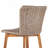 Lymington Outdoor Bar Stool, Teak Finished Wood With Light Brown Wicker, Set Of 2-923898324