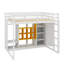 Lit mezzanine en bois avec armoire intégrée, tablettes, armoire et escalier-662164131-662164134
