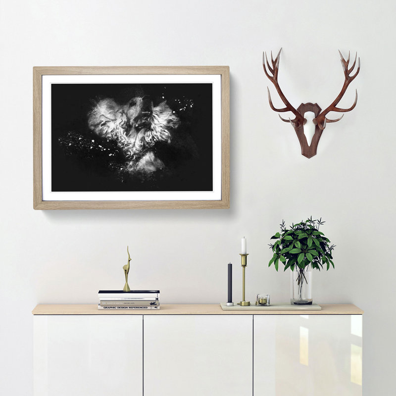 Cocker Spaniel - Framed Print, 24cm H x 33cm W x 2cm D, Oak Framed