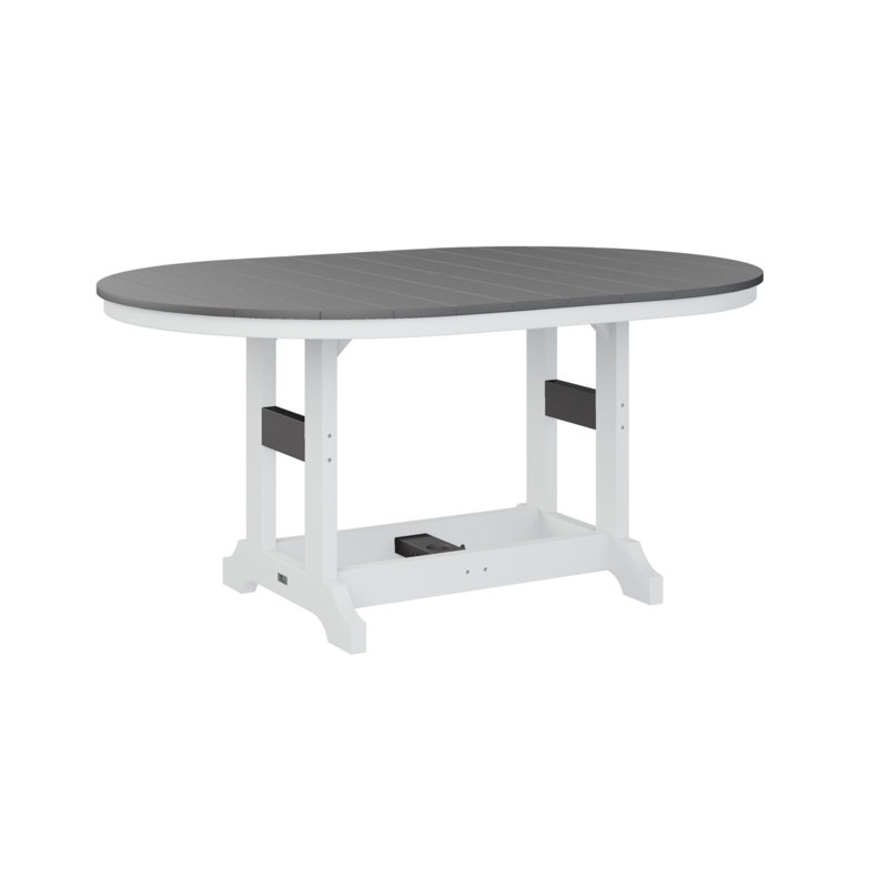 Table de salle à manger Berlin, Gris fumée, H 30,87 po x l 64 po x P 44 po