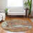 Malika Brown Washable Indoor-Outdoor Rug - -1859628462