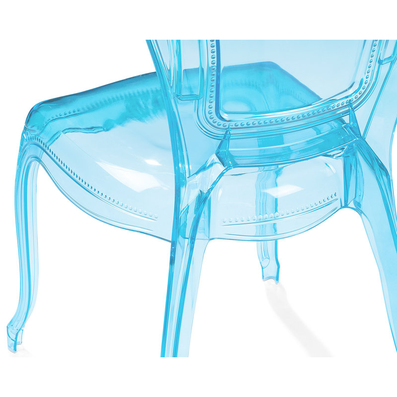 Mattie Dining Chair, Transparent Blue