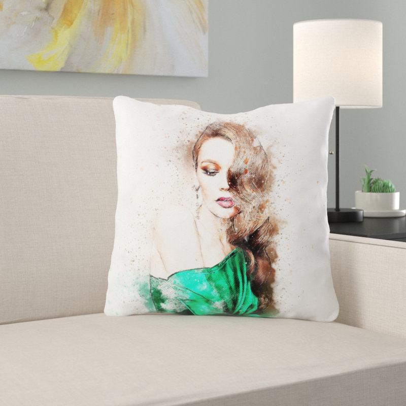 Coussin Januario, Micro suède, Intérieur