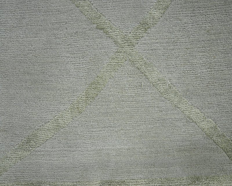 Hand Woven Silk and Wool Area Rug