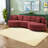 Modern Spacious Red Chenille Sofas For Elegant Living Rooms