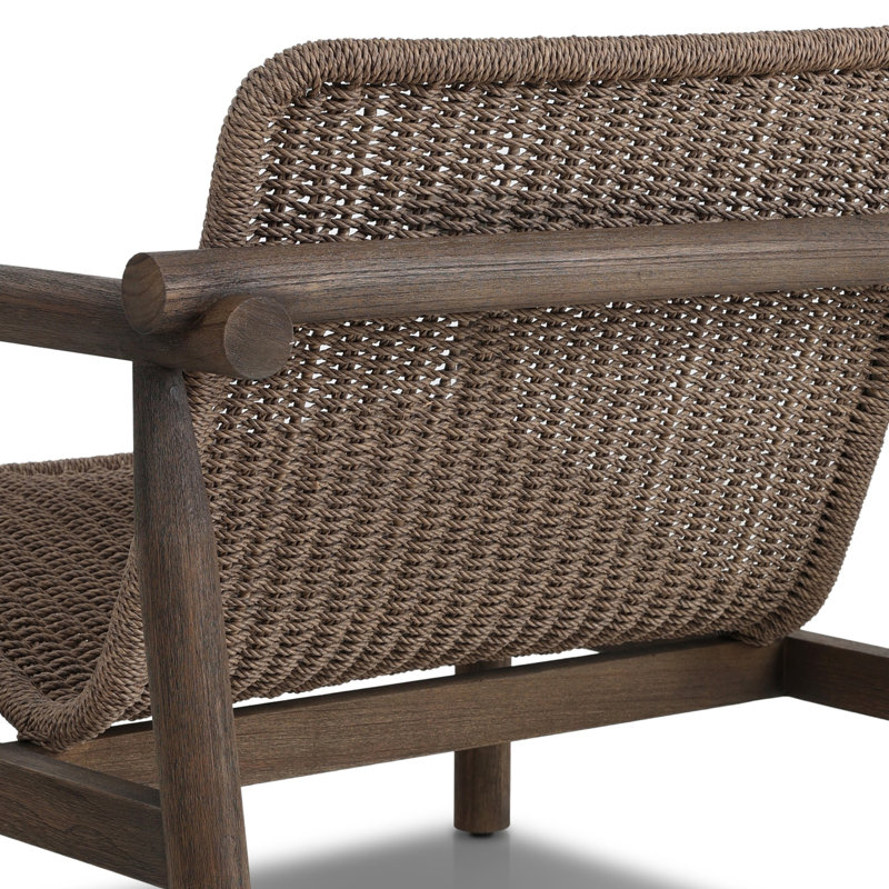 Dume Outdoor Chair, Dark Gray/Dark Brown