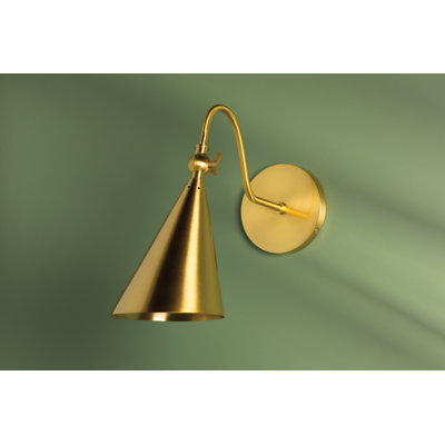 Cogan 1-Light Dimmable Armed Sconce