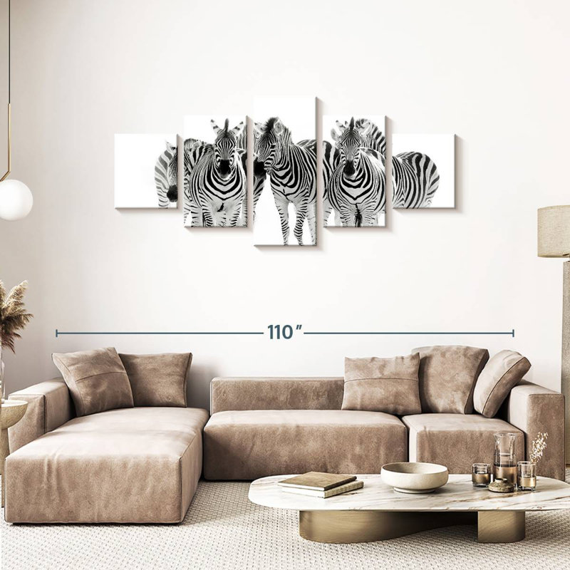 Zebras On The Move, 36" H x 80" W
