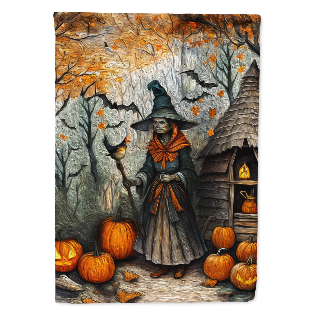 Double Sided 40'' H x 28'' W Polyester Halloween House Flag Caroline's Treasures