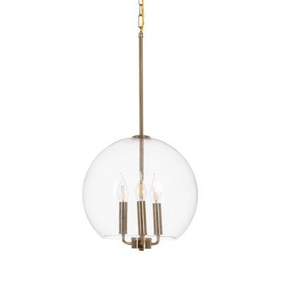 3 - Light Brushed Gold Pendant