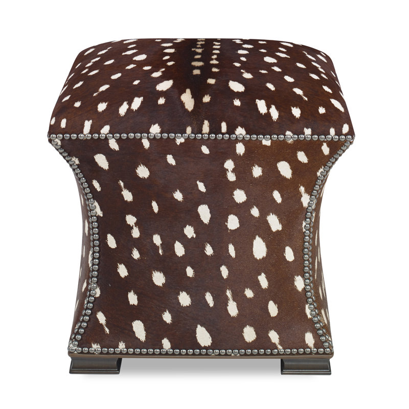 Repose-pieds standard 20 po Cinch, Petit laiton antique, Ébène rétro, Lin de Venise
