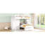 Lit superposé double au-dessus d'un lit simple en bois, solution de rangement moderne pour la famille