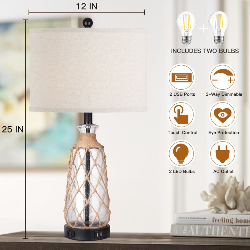 Lampes de table en rotin Bhajan