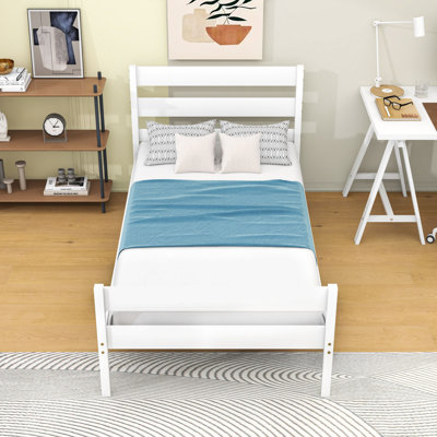 Twin-Size Bed with Spacious Underbed Storage and Slats