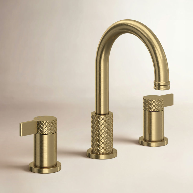 Robinet de lavabo avec bec en C, Antique Gold