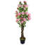 Artificial Flowering Tree in Planter