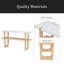 Console rétro élégante avec plateau en marbre et solutions de rangement polyvalentes pour le vestibule et le salon-1970120343-1970120338