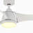 Klear 56 inch Indoor/Outdoor Smart Ceiling Fan with LED CCT Select Light Kit and Remote Control - Matte White with Matte White blades-98424395-98424394