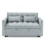 54.33 Inch Versatile Foldable Sofa Bed In 3 Lengths, Modern Sofa  Velvet Pull-Out Bed, Adjustable Back