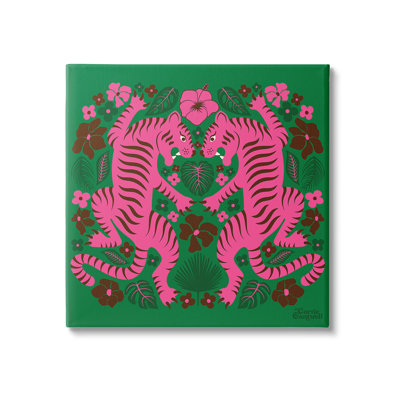 Motif de tigres tropicaux par Carrie Cantwell