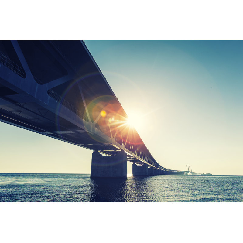 Oresund Bridge by Vitomirov - Wrapped Canvas Print, 30cm H x 46cm W x 3.8cm D