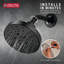 Pomme de douche ronde contemporaine à 5 jets H2Okinetic 1,75 gallons par minute-23851745
