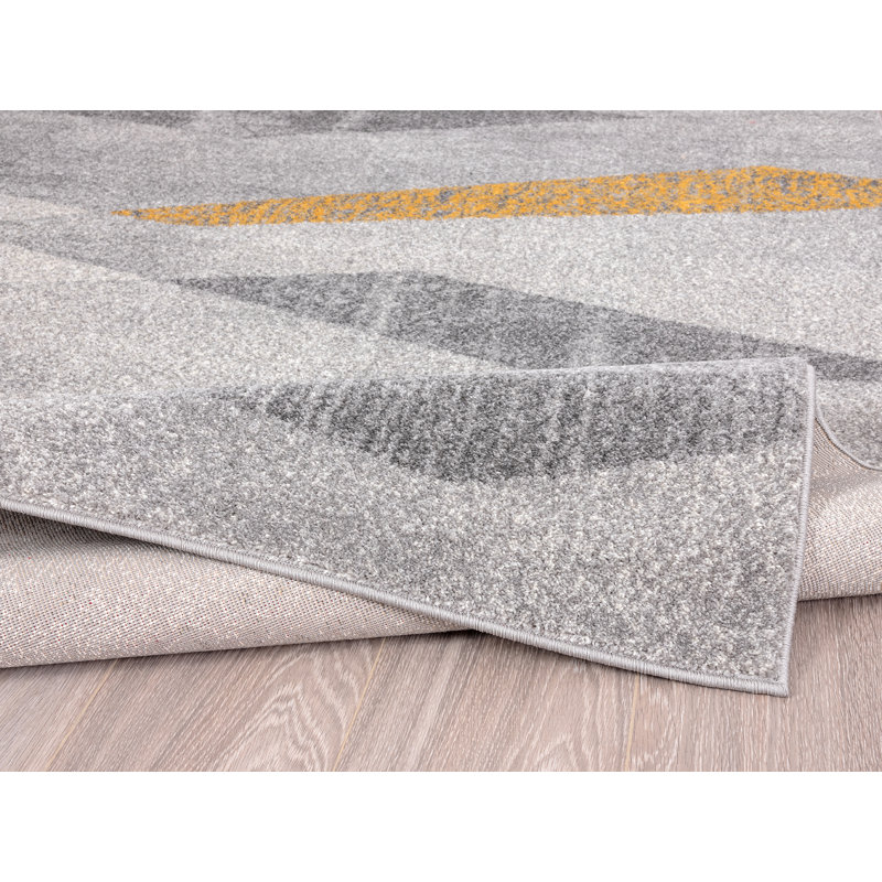 Tapis gris Emaria, Rectangle 3 pi x 5 pi