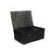 Wicker 27" Black Rope Handled Trunk